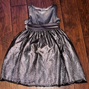 Love Shimmering Silver Kids Dress